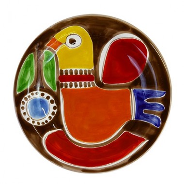 Round Plate desimonepottery Stromboli PTST Round Plate desimonepottery Stromboli PTST